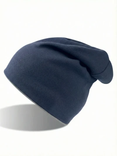 Шапка двостороння Atlantis Extreme Темно-синя з сірим