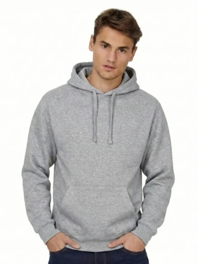 Худі B&C ID.003 Сіра Меланж