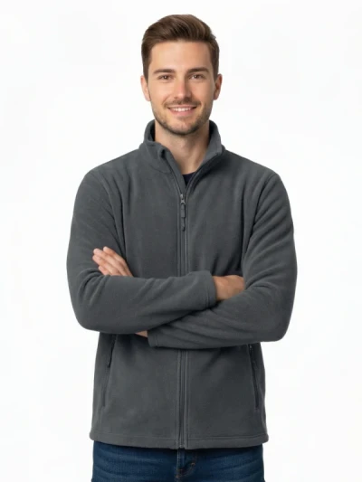 Флісова куртка B&C ID 501 Темно-сірий