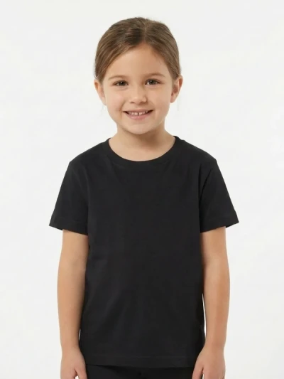 Футболка дитяча B&C Exact Чорна