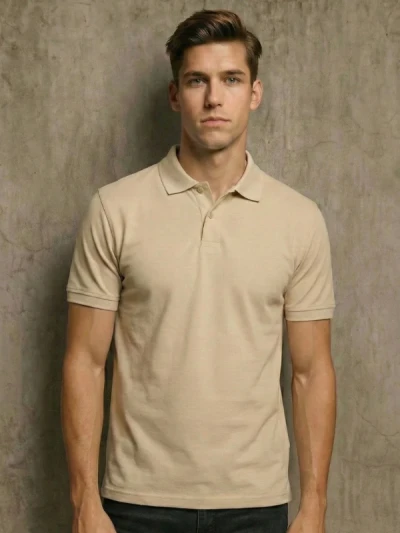 Теніска чоловіча B&C Бежева