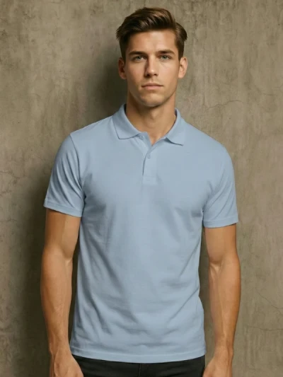 Теніска чоловіча B&C Блакитний