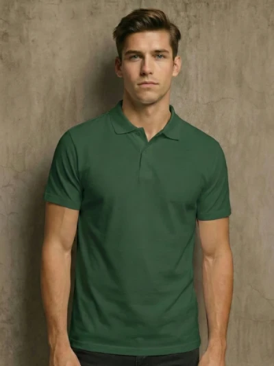 Теніска чоловіча B&C Темно-зелений