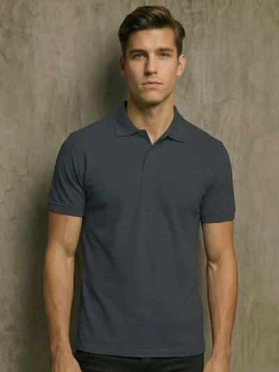 Теніска чоловіча B&C Темно-сіра