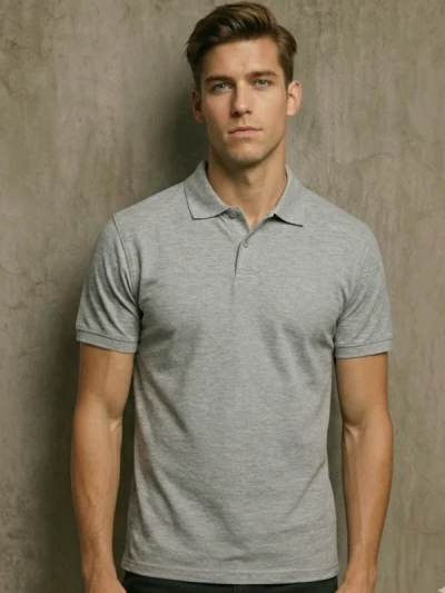 Теніска чоловіча B&C Сіра Меланж