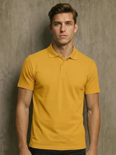 Теніска чоловіча B&C Жовта