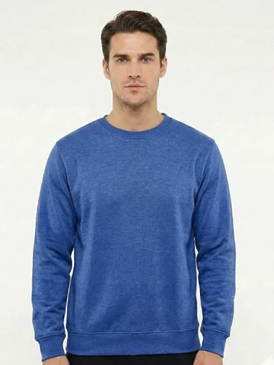 Світшот B&C #Set In Синій Меланж