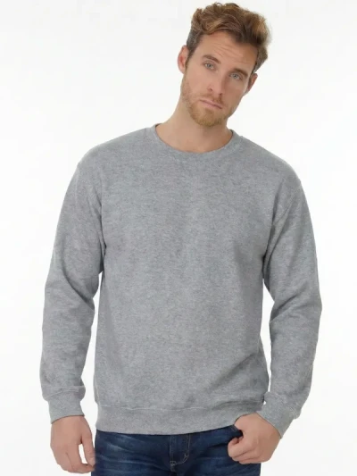 Світшот чоловічий B&C ID.202 Сірий Меланж