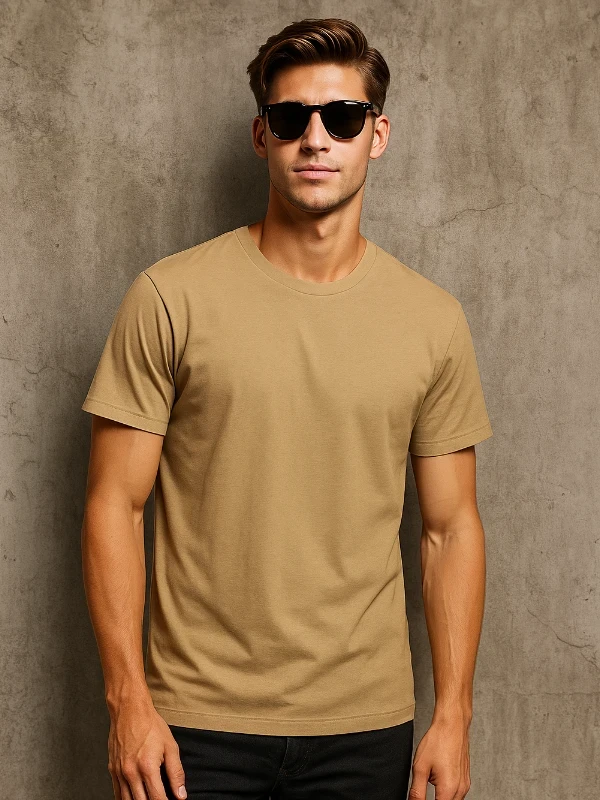 Футболка чоловіча B&C Бежева