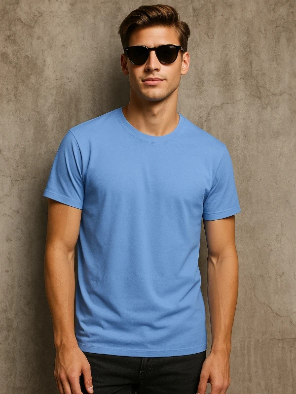 Футболка чоловіча B&C Блакитна