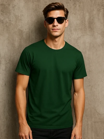 Футболка чоловіча B&C Темно-зелений