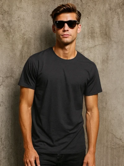 Футболка чоловіча B&C Темно-сіра