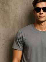 Футболка чоловіча B&C Світло-сірий фото 2