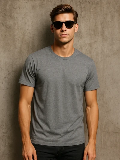 Футболка чоловіча B&C Світло-сірий