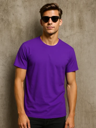 Футболка чоловіча B&C Фіолетова