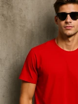 Футболка чоловіча B&C Червона фото 2