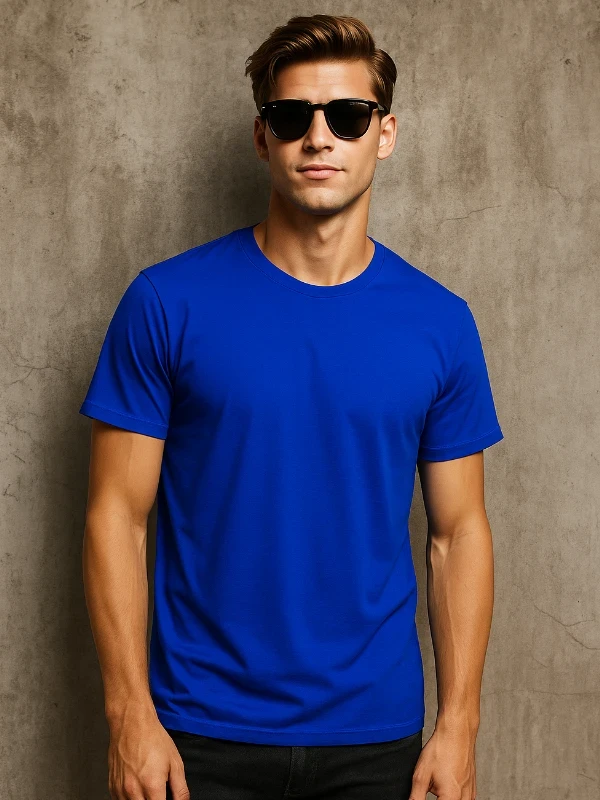 Футболка чоловіча B&C Синя