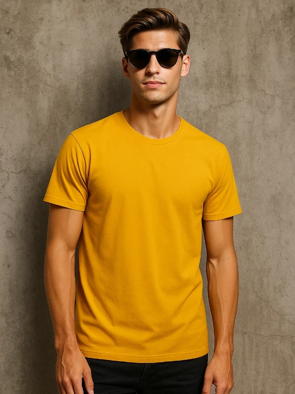 Футболка чоловіча B&C Жовта