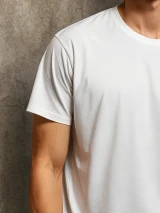 Футболка чоловіча Біла B&C 100% Бавовна фото 2