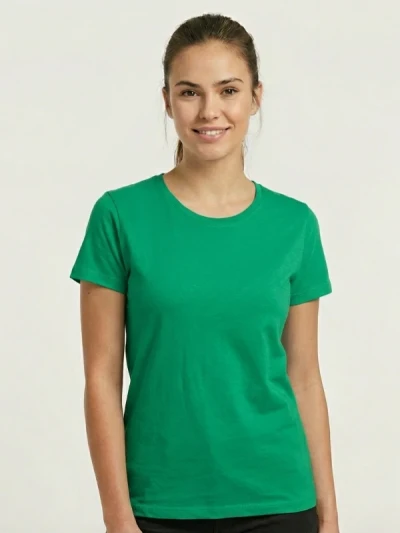 Футболка жіноча 100% бавовна B&C Зелений
