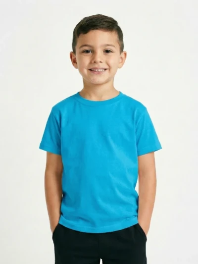 Футболка дитяча Fruit of the Loom Бірюзова
