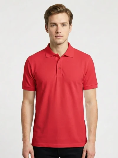 Теніска чоловіча Fruit of the Loom 65:35 Polo Червоний