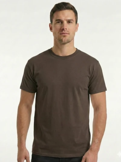 Футболка чоловіча Fruit of the Loom Valueweight Коричневий
