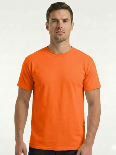 Футболка чоловіча Fruit of the Loom Valueweight Помаранчева