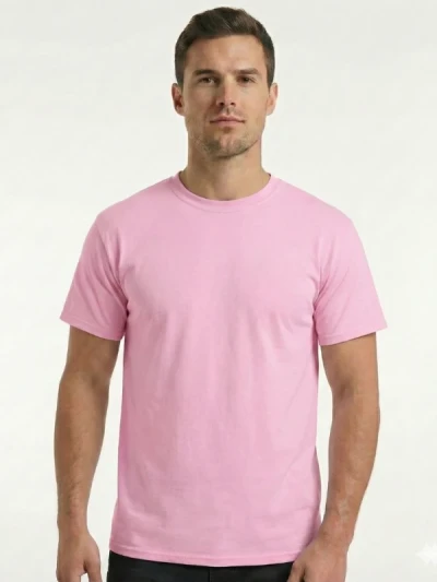 Футболка чоловіча Fruit of the Loom Valueweight Рожева