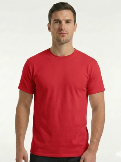 Футболка чоловіча Fruit of the Loom Valueweight Червона