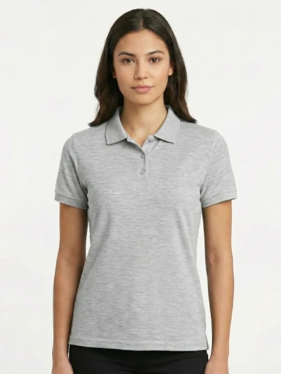 Теніска жіноча Fruit of the Loom 65:35 Polo Ladies Сірий