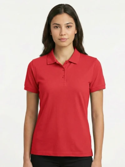 Теніска жіноча Fruit of the Loom 65:35 Polo Ladies Червона