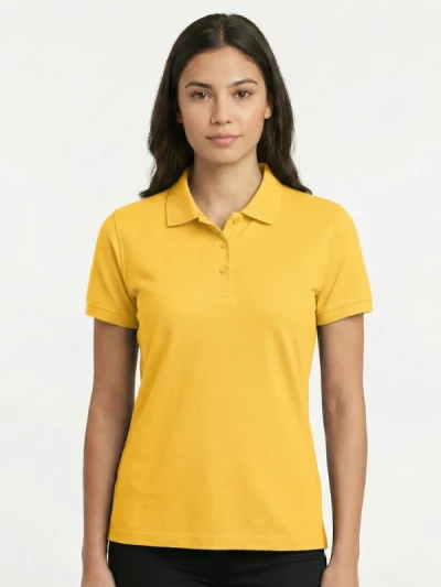 Теніска жіноча Fruit of the Loom 65:35 Polo Ladies Жовта