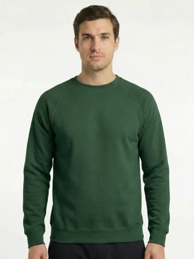 Світшот Fruit of the Loom Raglan Темно-зелений