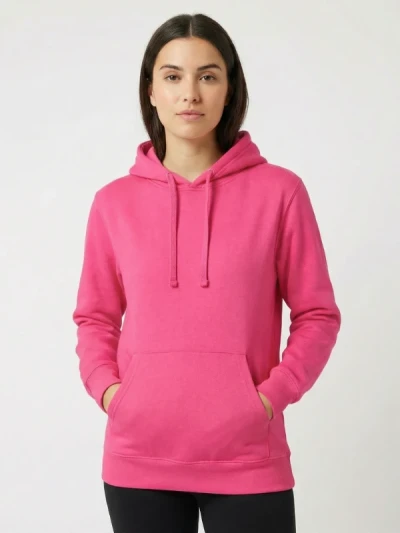 Худі жіночі Fruit of the Loom Hooded Sweat Ladies Рожева