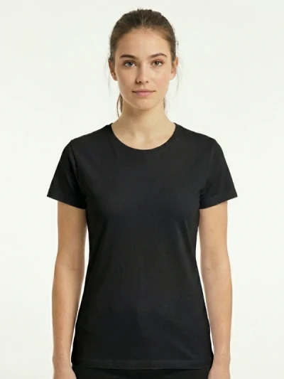 Футболка Fruit of the Loom Valueweight Ladies Чорна