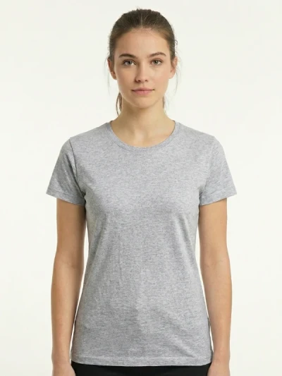 Футболка Fruit of the Loom Valueweight Ladies Сіра Меланж