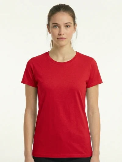 Футболка Fruit of the Loom Valueweight Ladies Сіра Червона