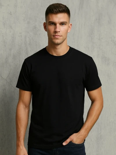 Футболка чоловіча Gildan Чорна