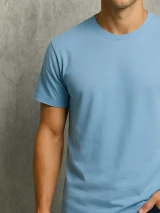 Футболка чоловіча Gildan Блакитна фото 2