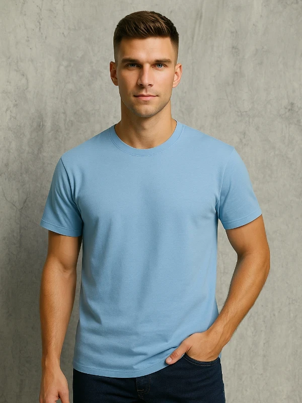 Футболка чоловіча Gildan Блакитна