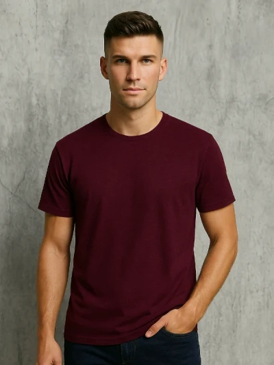 Футболка чоловіча Gildan Бордова
