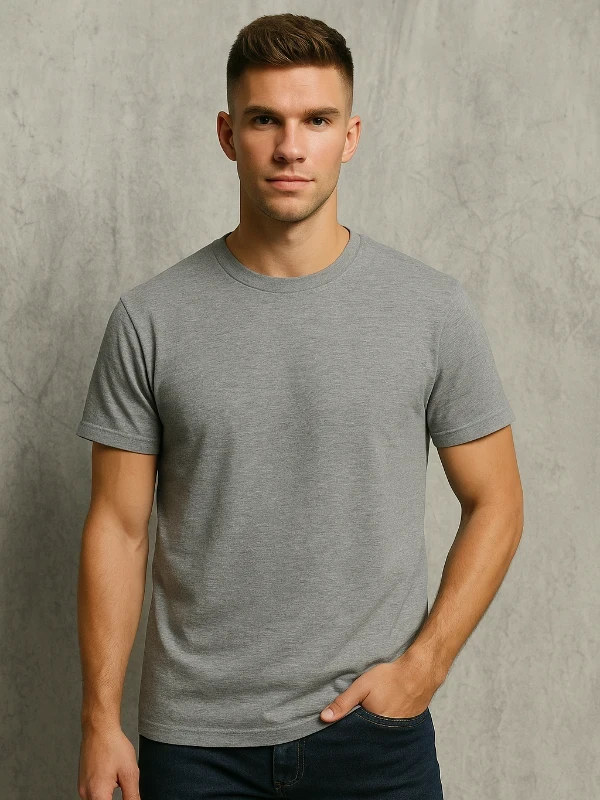 Футболка чоловіча Gildan Світло-сіра