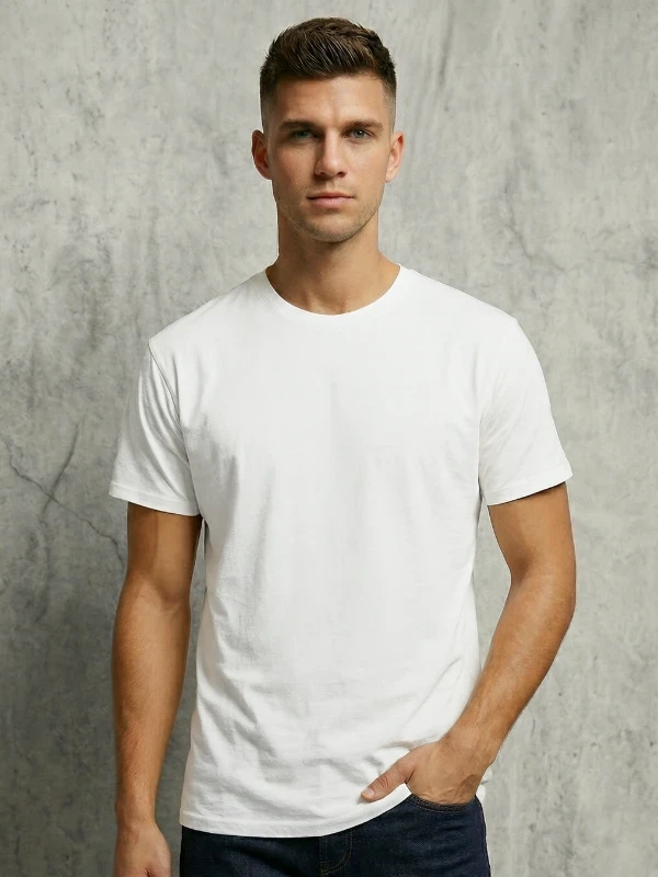 Футболка чоловіча Gildan Біла