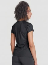 Жіноча футболка спортивна Roly Bahrein Чорна фото 2